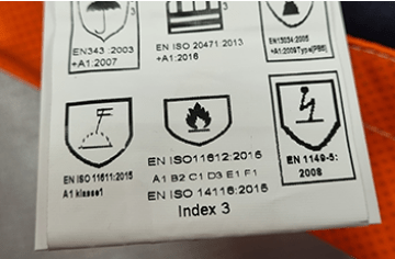 EN ISO 11612: clothing for protection against heat and flames