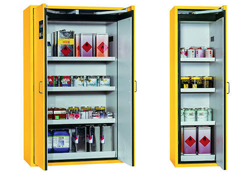 Asecos safety storage cabinets for chemicals