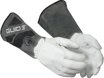 Black M FR Treated Synthetic Leather Glove, Kevlar Lined