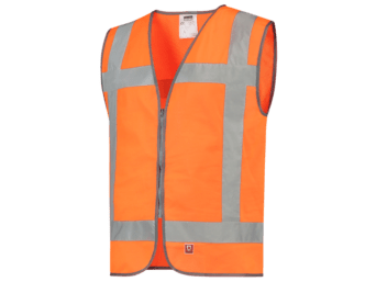 Arco Ultra Orange Long-Sleeve Zip-Up Hi-Vis Vest, Arco, Hi-Vis Clothing