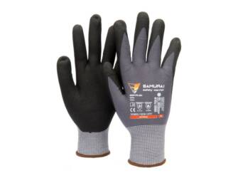 1 pair swimming palm gloves Training padding water resistance equipment  adjustable for adults（grey orange L) 