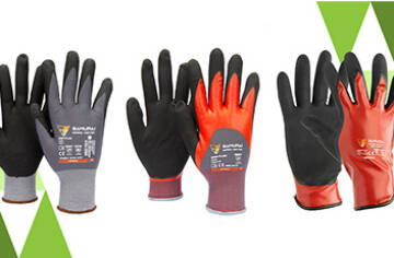 Maximum protection and grip on oily surfaces: Samurai Grip-Flex Nitril gloves