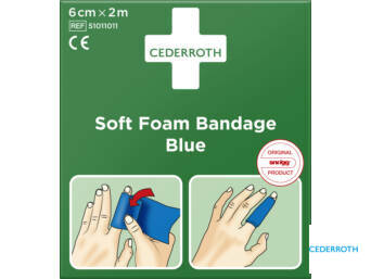 BANDAGE MOUSSE BLEU 6CMX2M