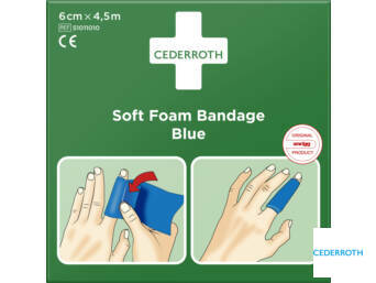 FOAM BANDAGE BLUE 6CMX4,5M