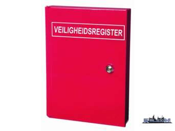 CUPBOARD SAFETY REGISTER STEEL RED