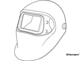 WELDING HELMET 100 WITHOUT HEADBAND