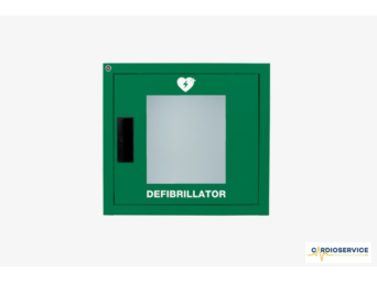 AED INDOOR CABINET METAL GREEN 40X40X23