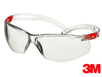 BRILLE SECUREFIT 500 KLAR SGAF (ROT)