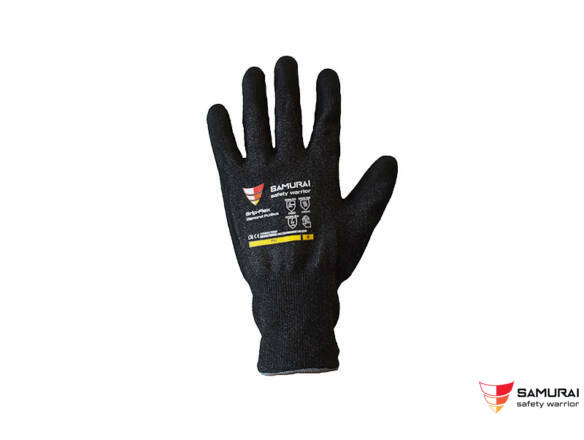 GLOVE GRIP-FLEX DIAMOND PU BLACK