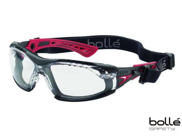 BRILLE RUSH+ PC FARBL PLATINUM + FOAM