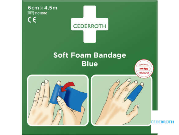 FOAM BANDAGE BLUE 6CMX4,5M