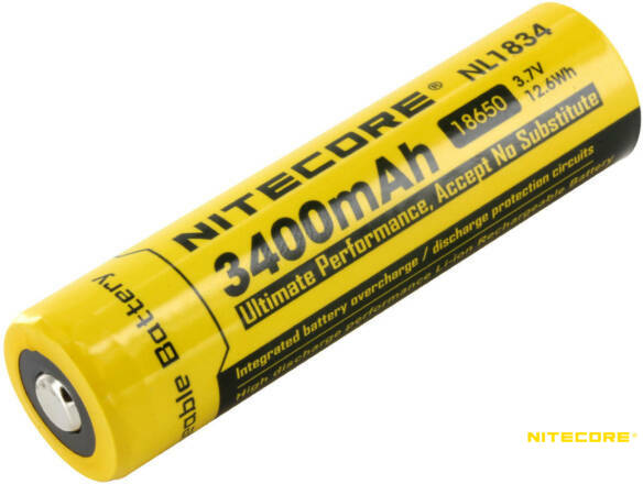 BATTERIE LI-ON 3400 MAH 18650 NITECORE