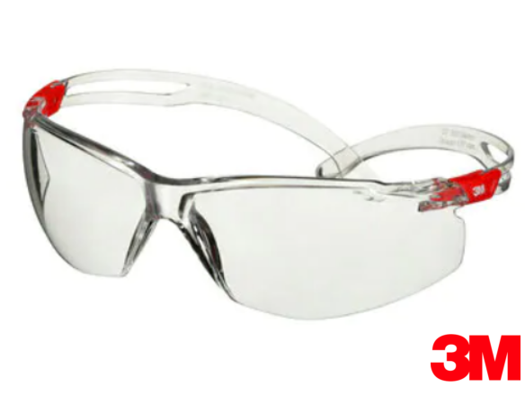 BRILLE SECUREFIT 500 KLAR SGAF (ROT)