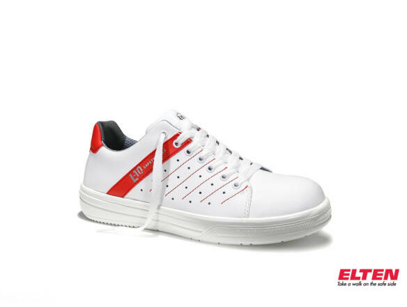 CHAUSS BASSE NORRIS WHITE-RED O1 SRC ESD