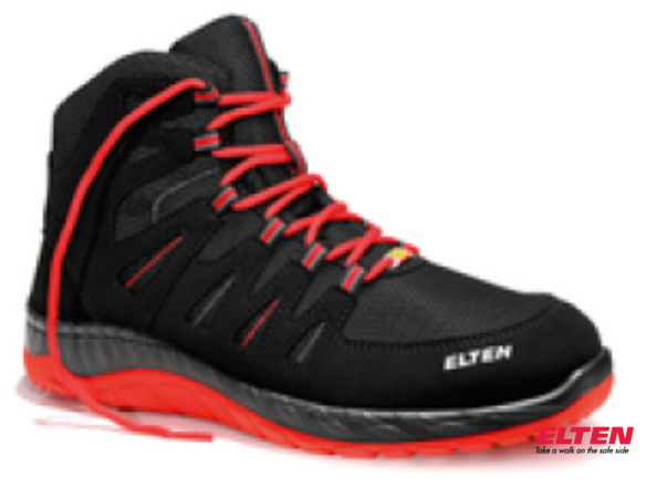 HIGH SHOE MADDOX BLACK-RED MID S3 SRC ES