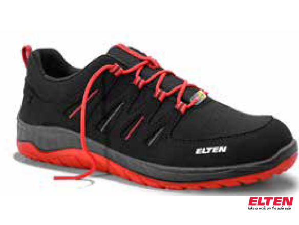 LOW SHOE MADDOX BLACK-RED S3 SRC ESD