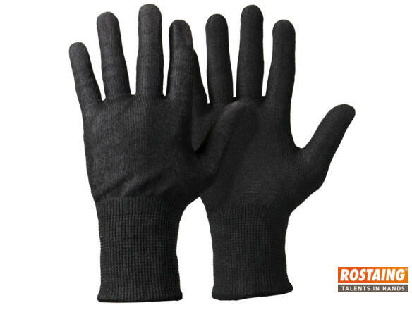 HANDSCHOEN BLACKTACTIL/0 ZONDER COATING